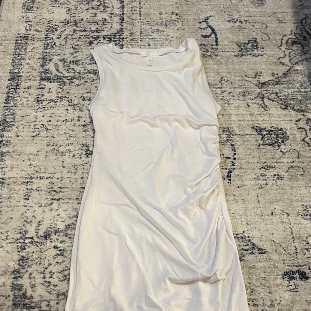 Leith Cream Sleeveless Mini Dress